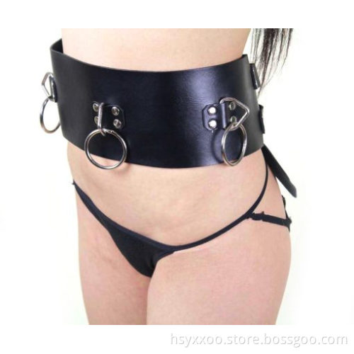 Suspension Wide Bondage Belt leather body harness restraints sex bdsm Set Sex Toys for Couples